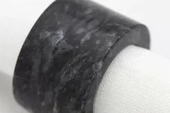 Accessoires^Flamant Maureen, Rond De Serviette, Marbre, Noir