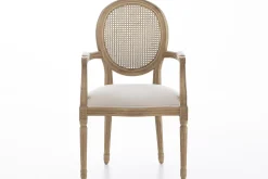 Chaises^Flamant Medy, Fauteuil, Chene, Lin Naturel