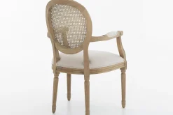 Chaises^Flamant Medy, Fauteuil, Chene, Lin Naturel