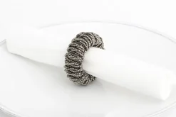 Accessoires^Flamant Meina, Rond De Serviette, Perles, Gris