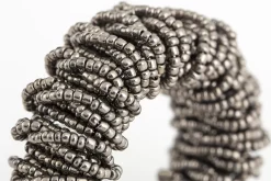 Accessoires^Flamant Meina, Rond De Serviette, Perles, Gris