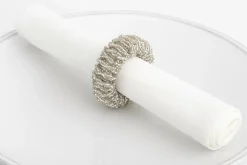 Accessoires^Flamant Meina, Rond De Serviette, Perles, Argent