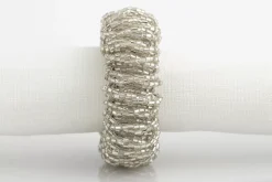 Accessoires^Flamant Meina, Rond De Serviette, Perles, Argent