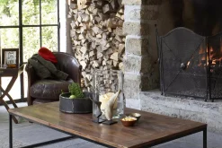 Canapés^Flamant Melbury, Fauteuil Club, Marron Fonce, Cuir