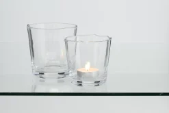 Décoration^Flamant Nali, Photophore, Souffle A La Bouche, Verre, 14 Cm