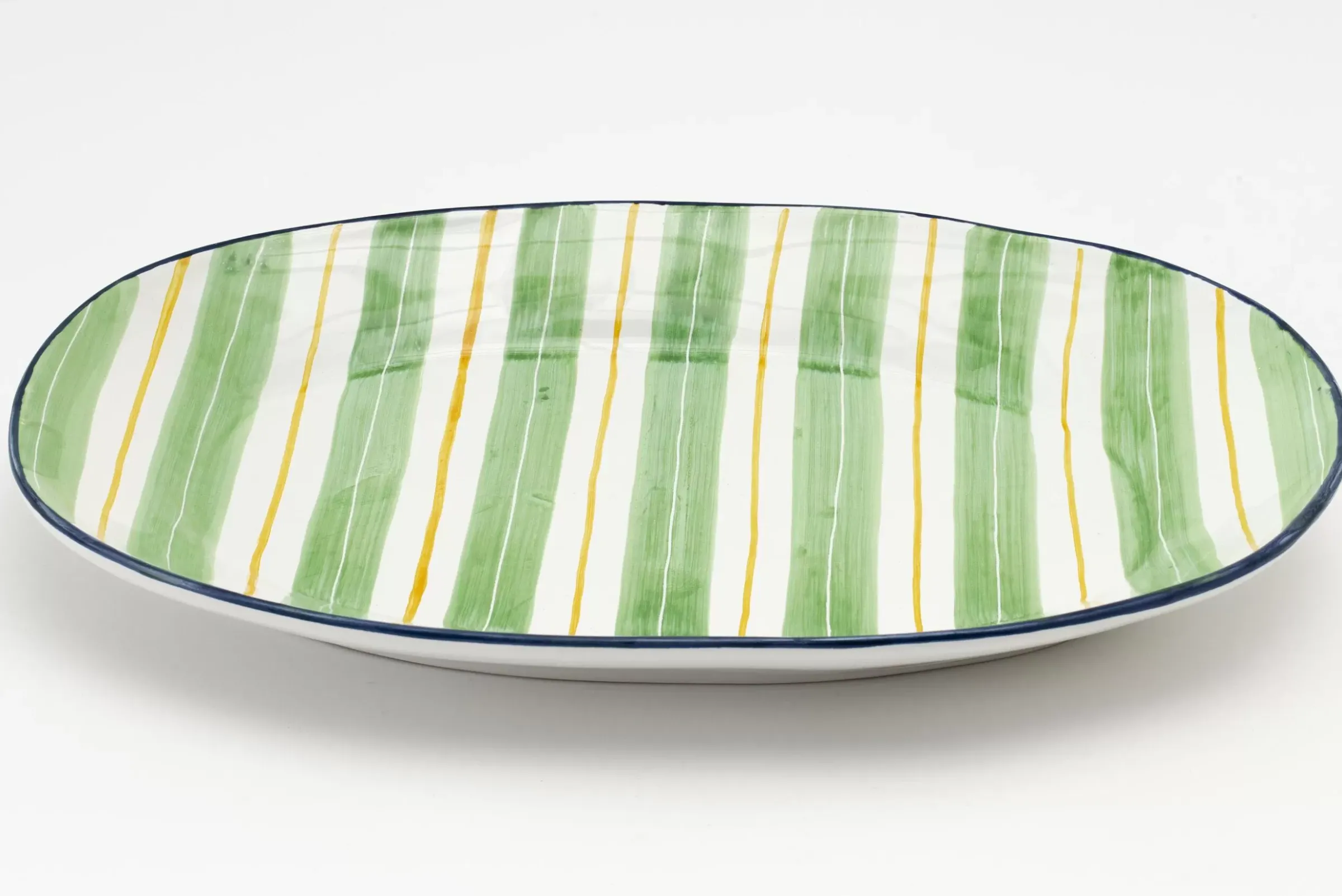 Assiettes, Plats Et Bols^Flamant Nanna, Assiette De Service, Vert, Ovale
