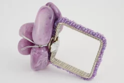 Fete Des Meres^Flamant Naoh, Rond De Serviette, Perles, Violet