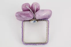 Fete Des Meres^Flamant Naoh, Rond De Serviette, Perles, Violet