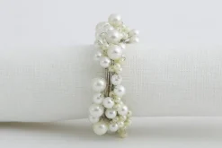 Accessoires^Flamant Osaka, Rond De Serviette, Perles, Ivoire