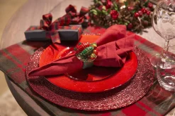 Assiettes, Plats Et Bols^Flamant Pacelle, Assiette, Verre, Rouge