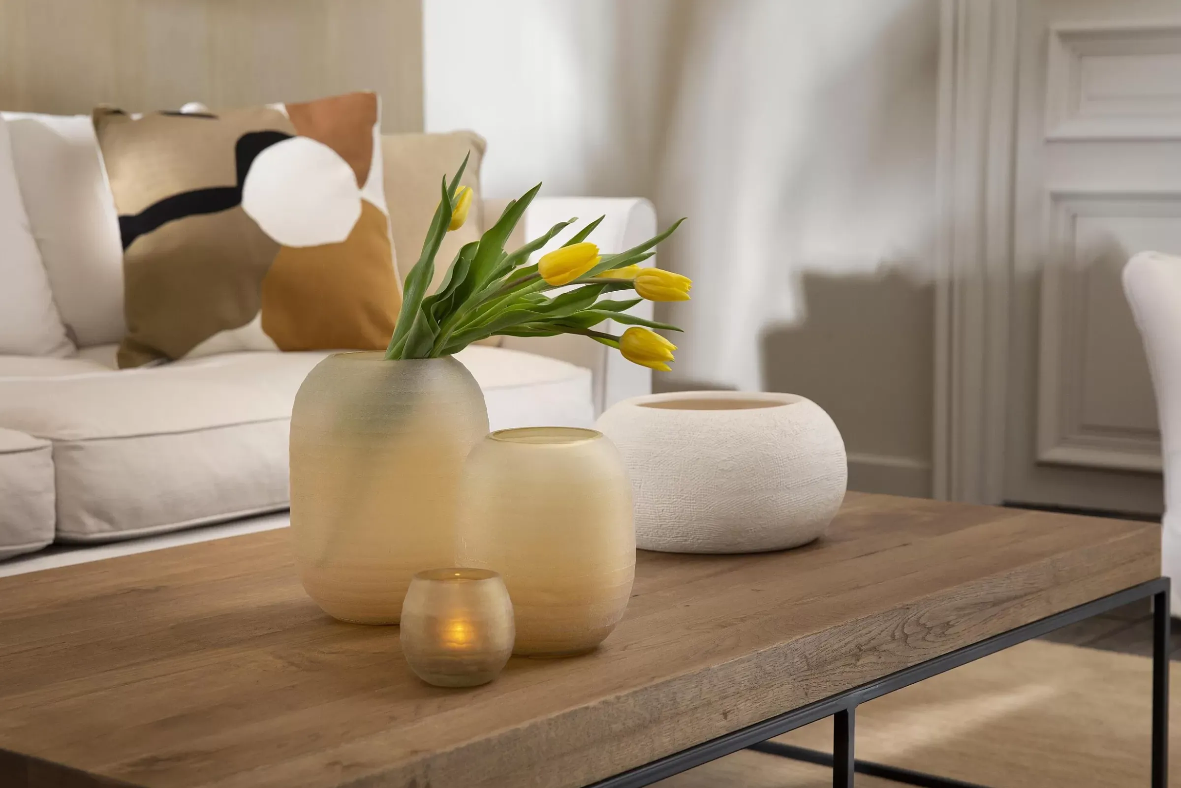 Décoration^Flamant Phileas, Vase, Verre, L