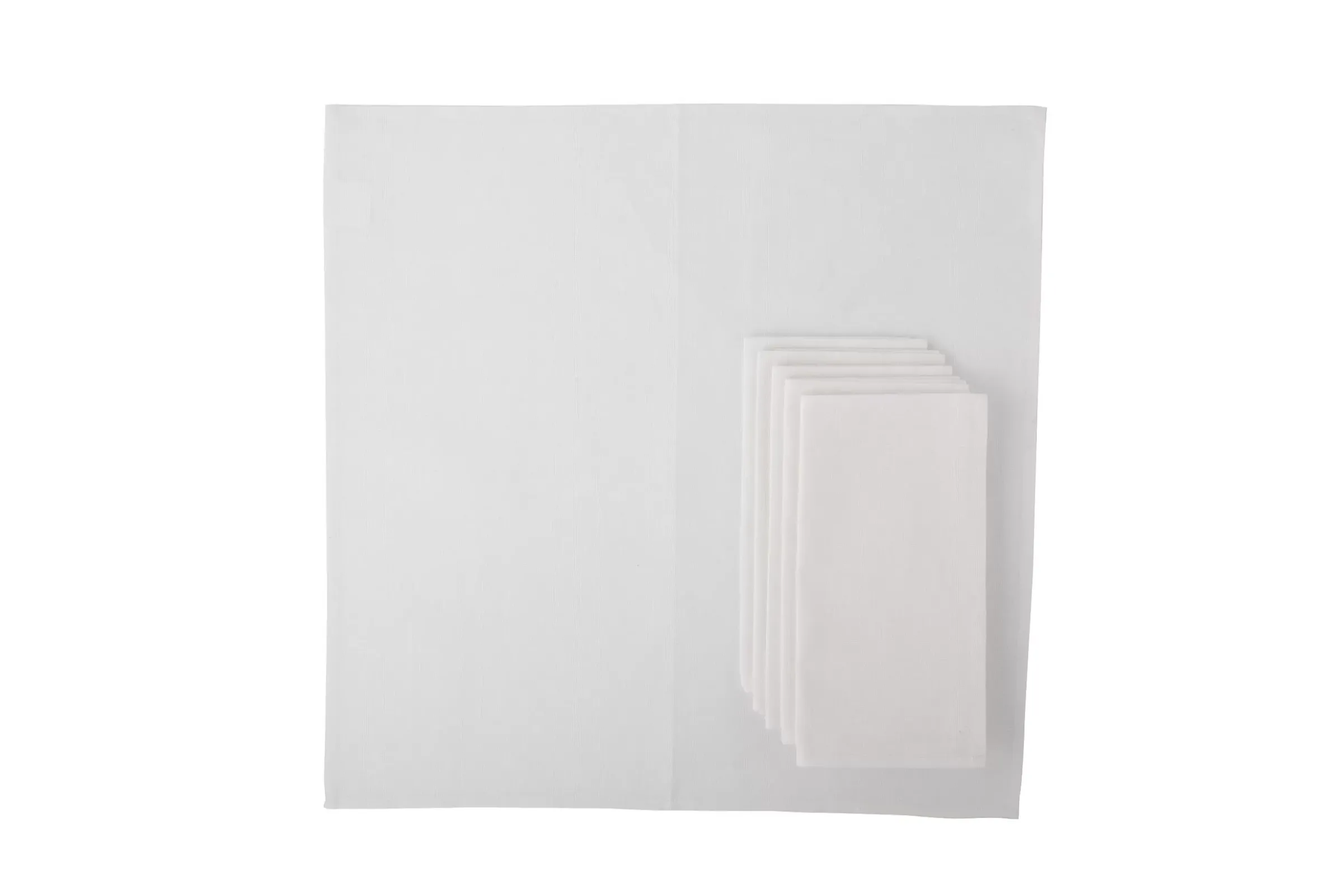 Textiles De Salle A Manger Et De Cuisine^Flamant Phills, Serviette, Blanc, Ensemble De 6