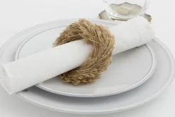 Textiles De Salle A Manger Et De Cuisine^Flamant Phills, Serviette, Blanc, Ensemble De 6