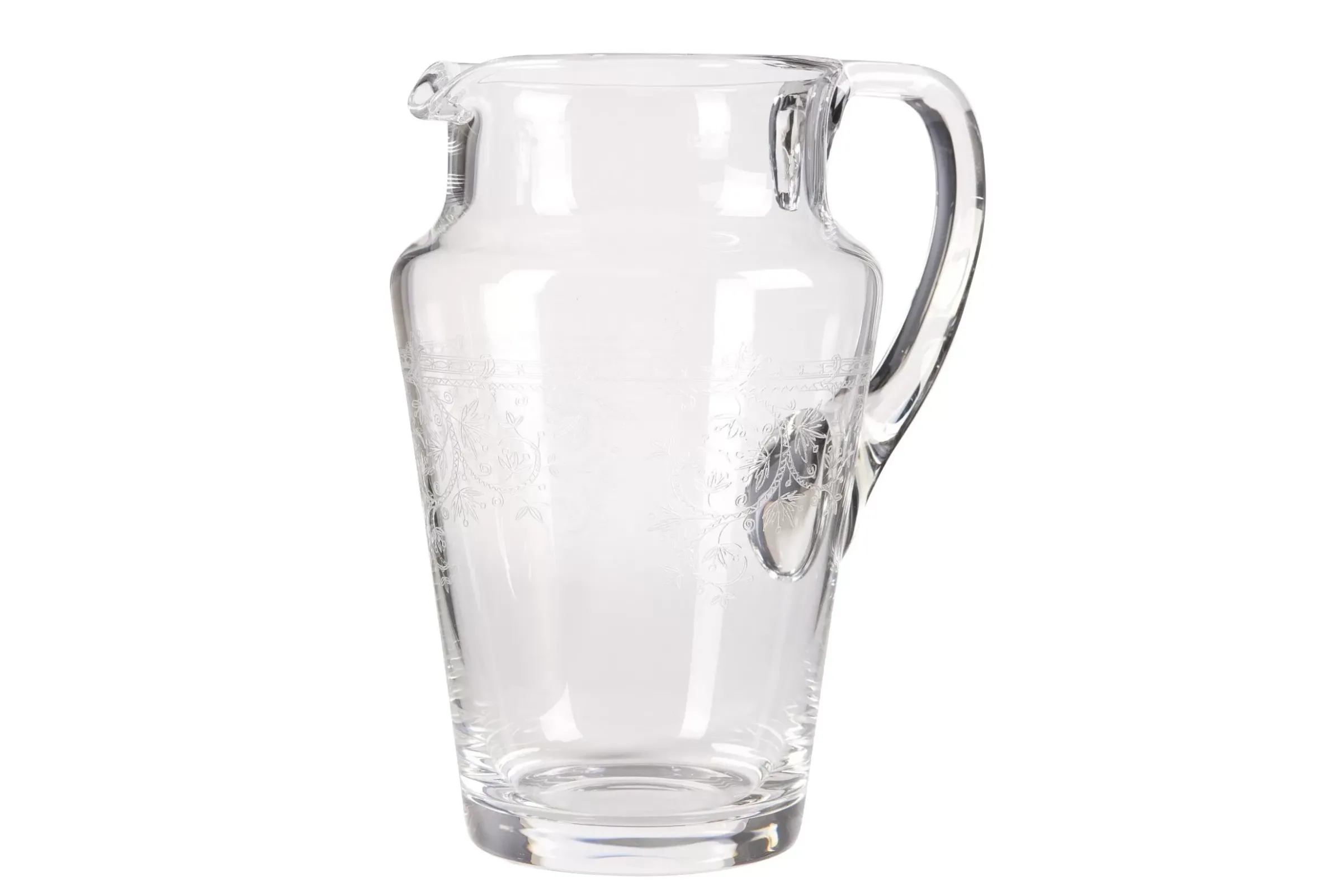 Accessoires^Flamant Praag, Pichet, Verre Souffle Bouche, Grave, 1,5 L