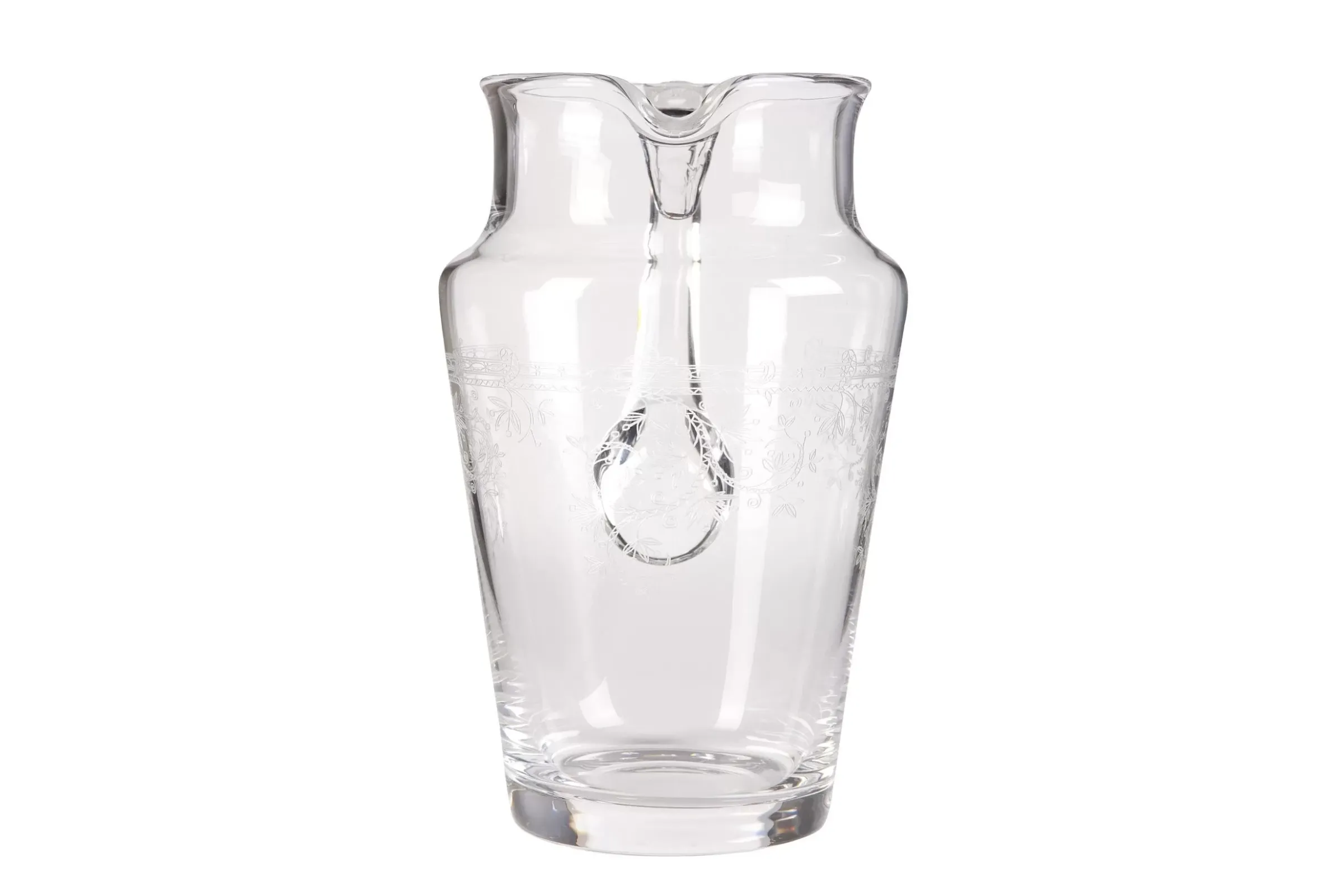 Accessoires^Flamant Praag, Pichet, Verre Souffle Bouche, Grave, 1,5 L
