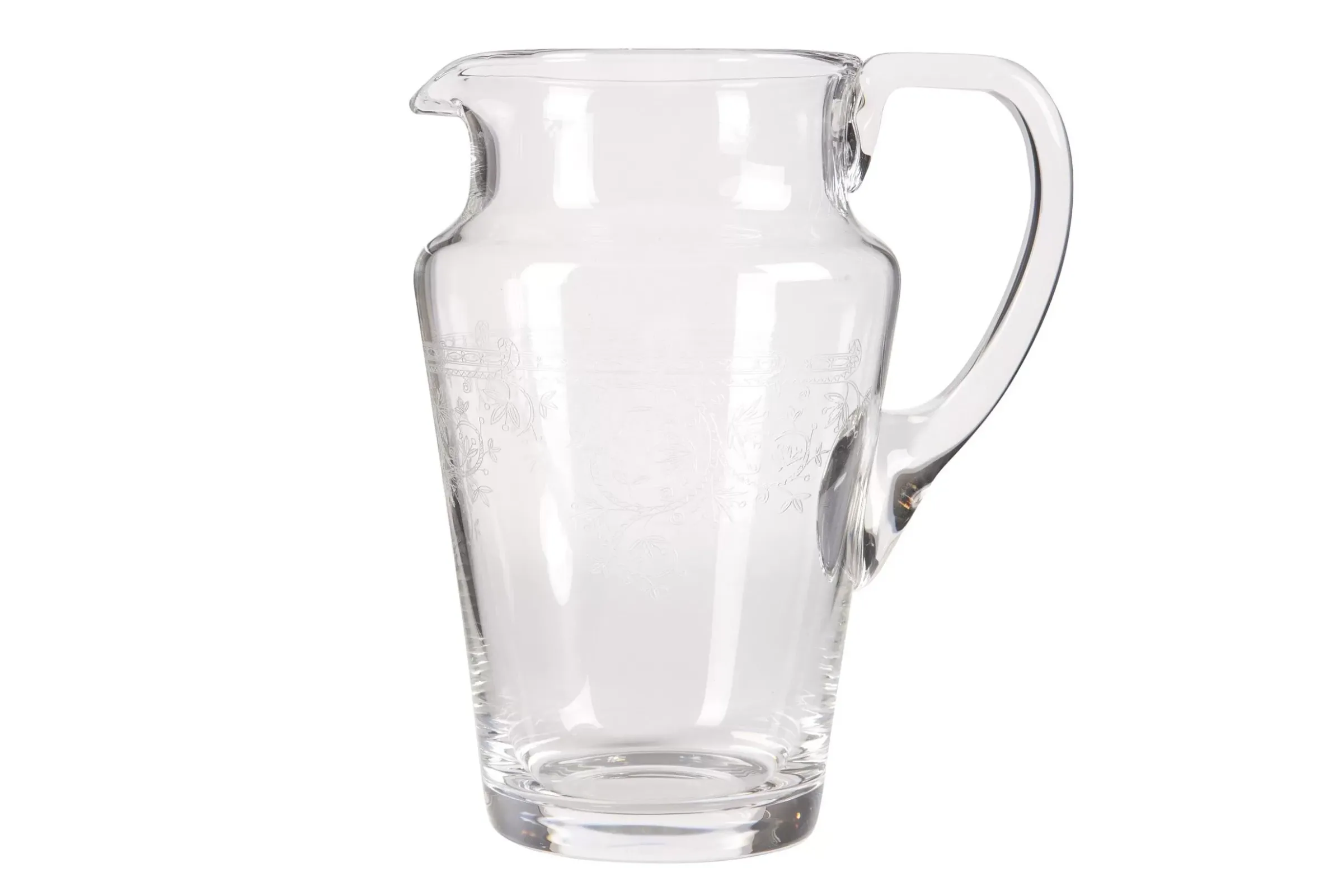 Accessoires^Flamant Praag, Pichet, Verre Souffle Bouche, Grave, 1,5 L