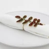 Accessoires^Flamant Rawas, Rond De Serviette, Perles, Feuille