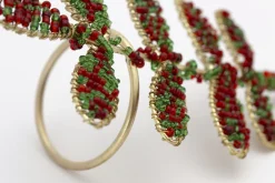 Accessoires^Flamant Rawas, Rond De Serviette, Perles, Feuille