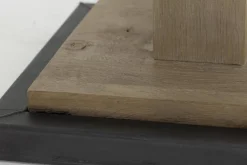Tables A Manger^Flamant Rendus, Table De Bistrot, Chene Patine Et Fer, 80 Cm