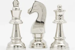 Décoration^Flamant Robbins, Piece D'Echecs, Reine, Nickel
