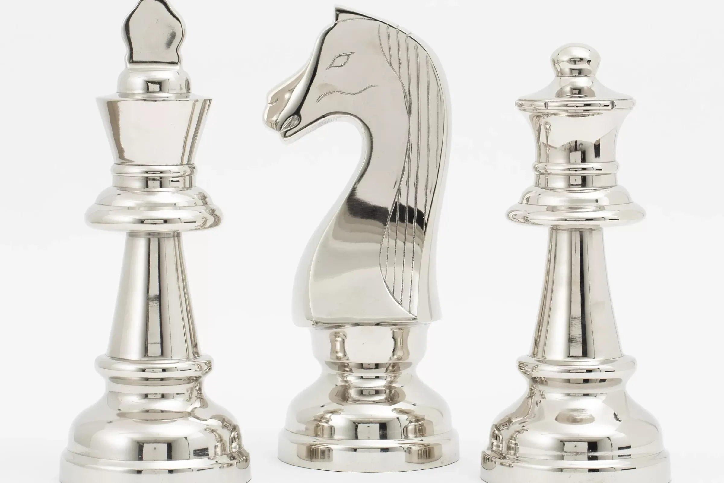 Décoration^Flamant Robbins, Piece D'Echecs, Reine, Nickel
