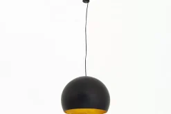 Eclairage^Flamant Roberts, Lampe A Suspension, Noir/Or