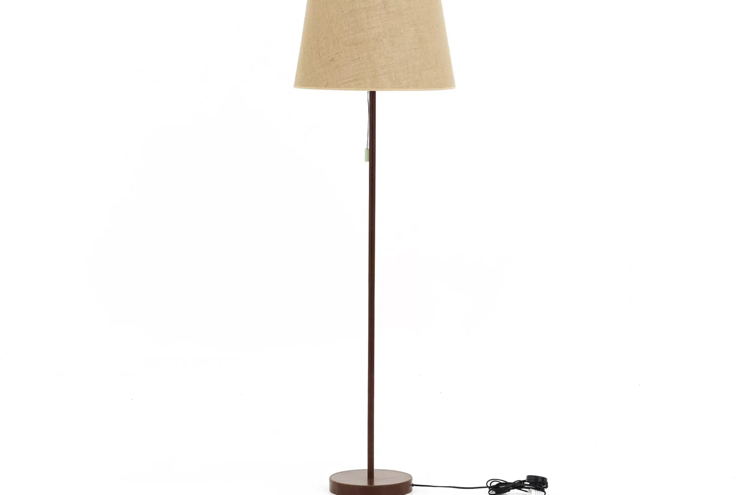 Eclairage^Flamant Roland, Lampadaire, Cuir