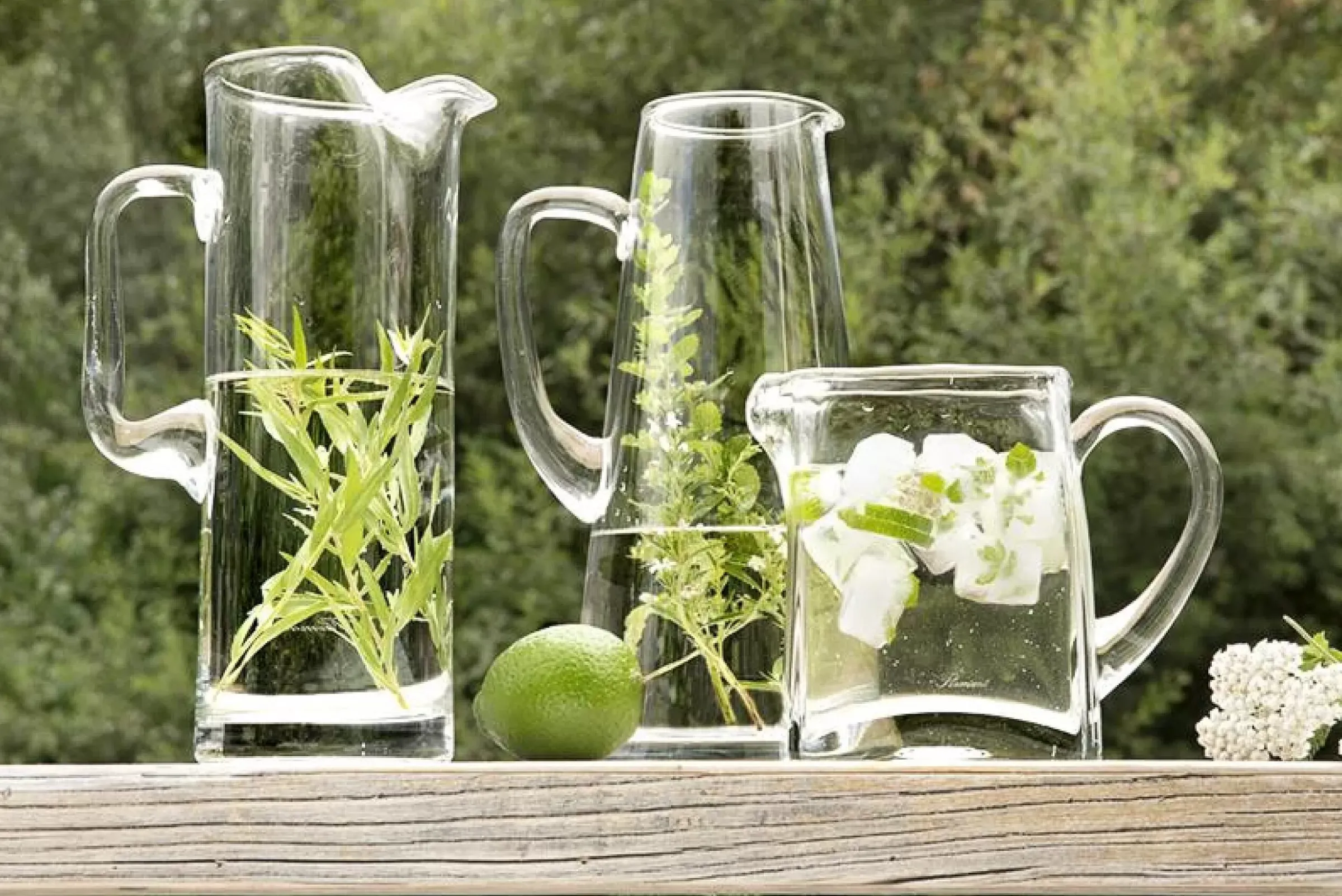 Accessoires^Flamant Ruth, Pichet, Verre Souffle A La Bouche