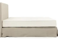 Des Lits^Flamant Sandrine, Lit Double, Avec Tete De Lit, Housse, 160Cm