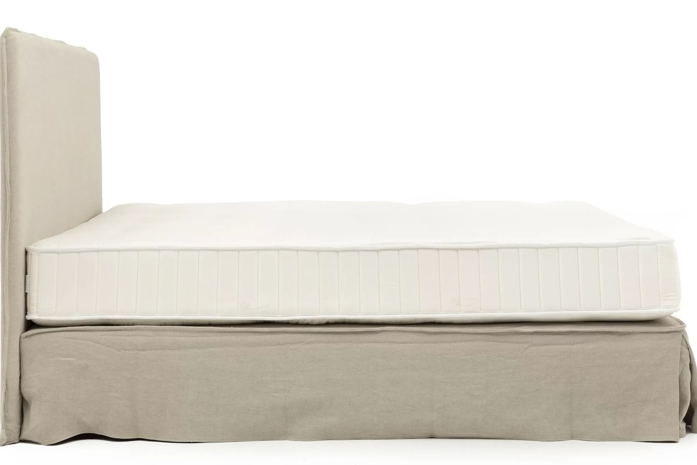 Des Lits^Flamant Sandrine, Lit Double, Avec Tete De Lit, Housse, 160Cm
