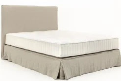 Des Lits^Flamant Sandrine, Lit Double, Avec Tete De Lit, Housse, 160Cm