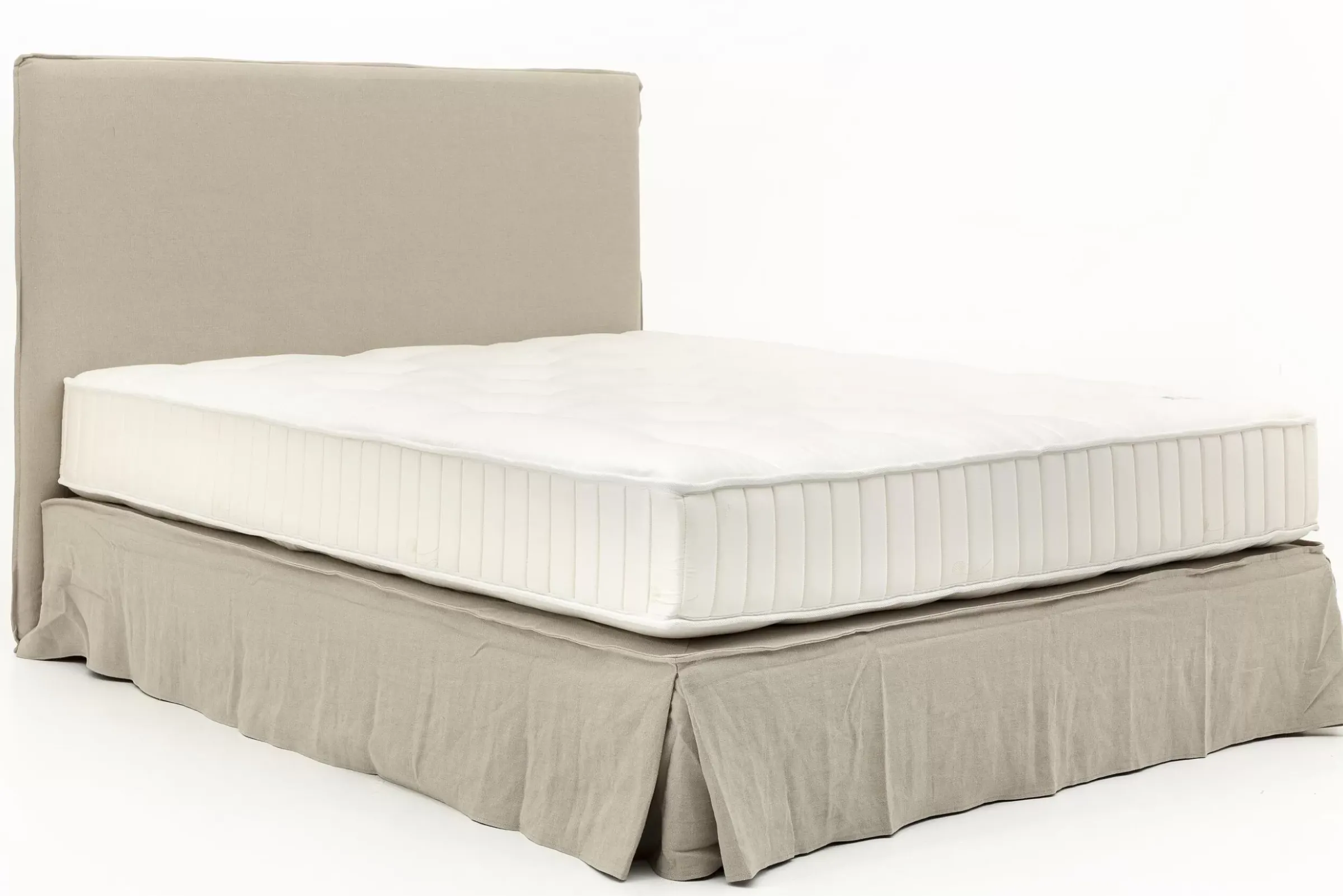 Des Lits^Flamant Sandrine, Lit Double, Avec Tete De Lit, Housse, 180Cm