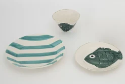 Assiettes, Plats Et Bols^Flamant Sangha, Assiette, 28 Cm, Rayures