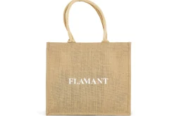 Décoration^Flamant Shopper , Sac Shopping, Jute, Naturel