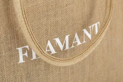 Décoration^Flamant Shopper , Sac Shopping, Jute, Naturel
