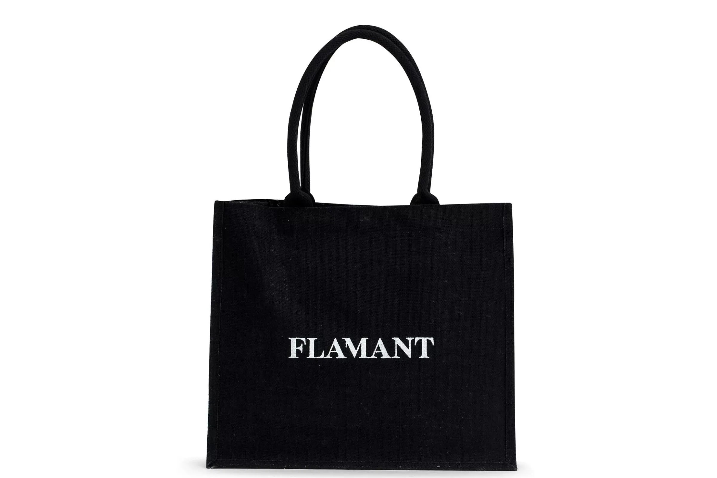 Décoration^Flamant Shopper , Sac Shopping, Jute, Noir