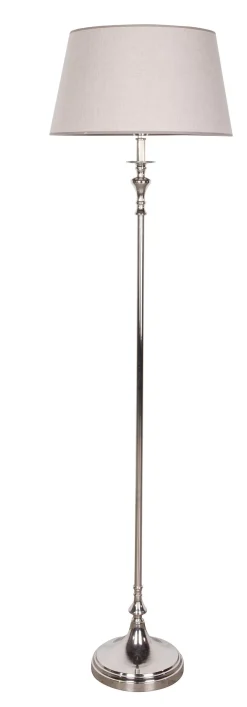 Eclairage^Flamant Sorah, Lampadaire, Laiton Et Nickel
