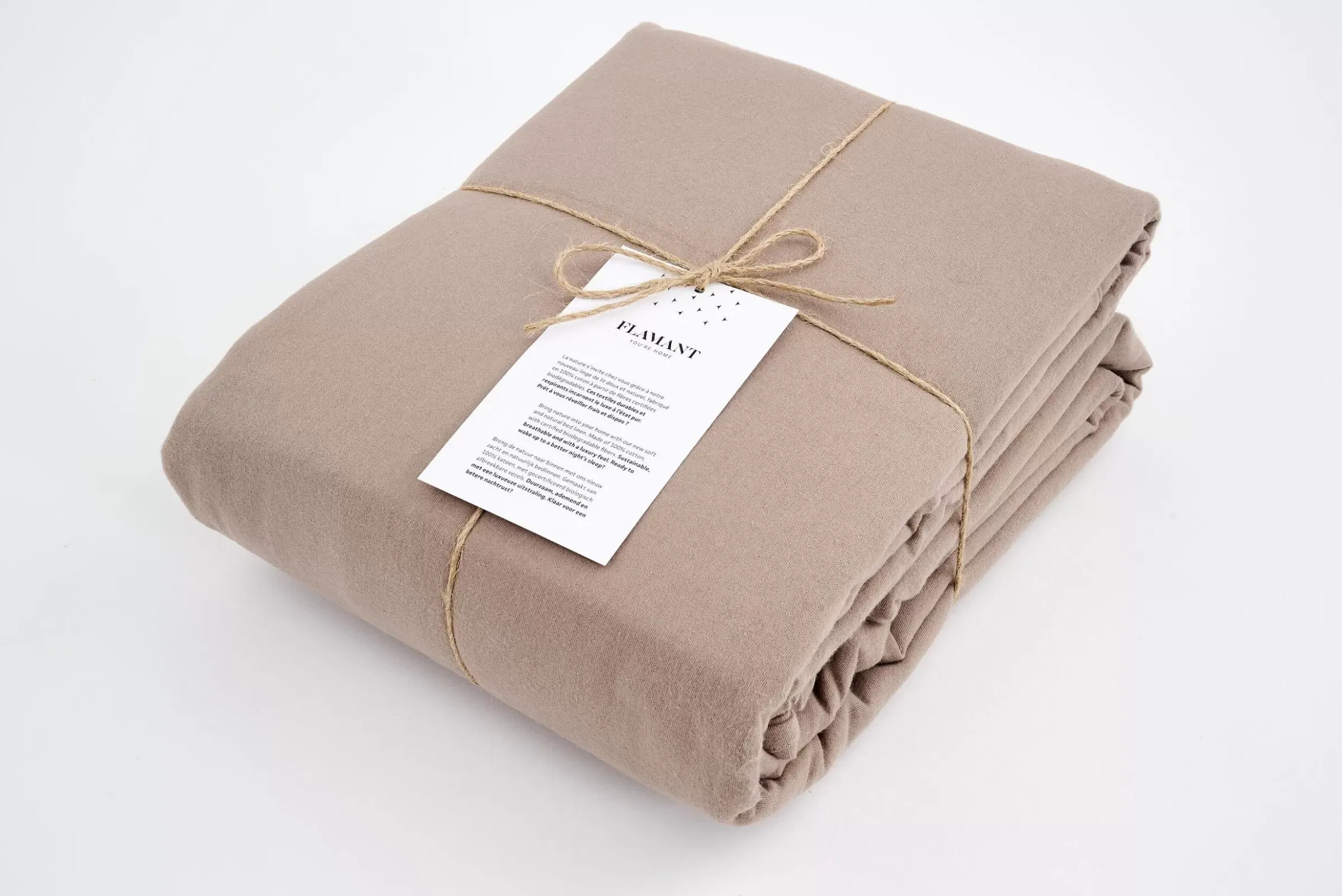 Draps De Lit^Flamant Stefano, Housse De Couette, 240X220, Mudstone, Taies D'Oreiller Non Incluses