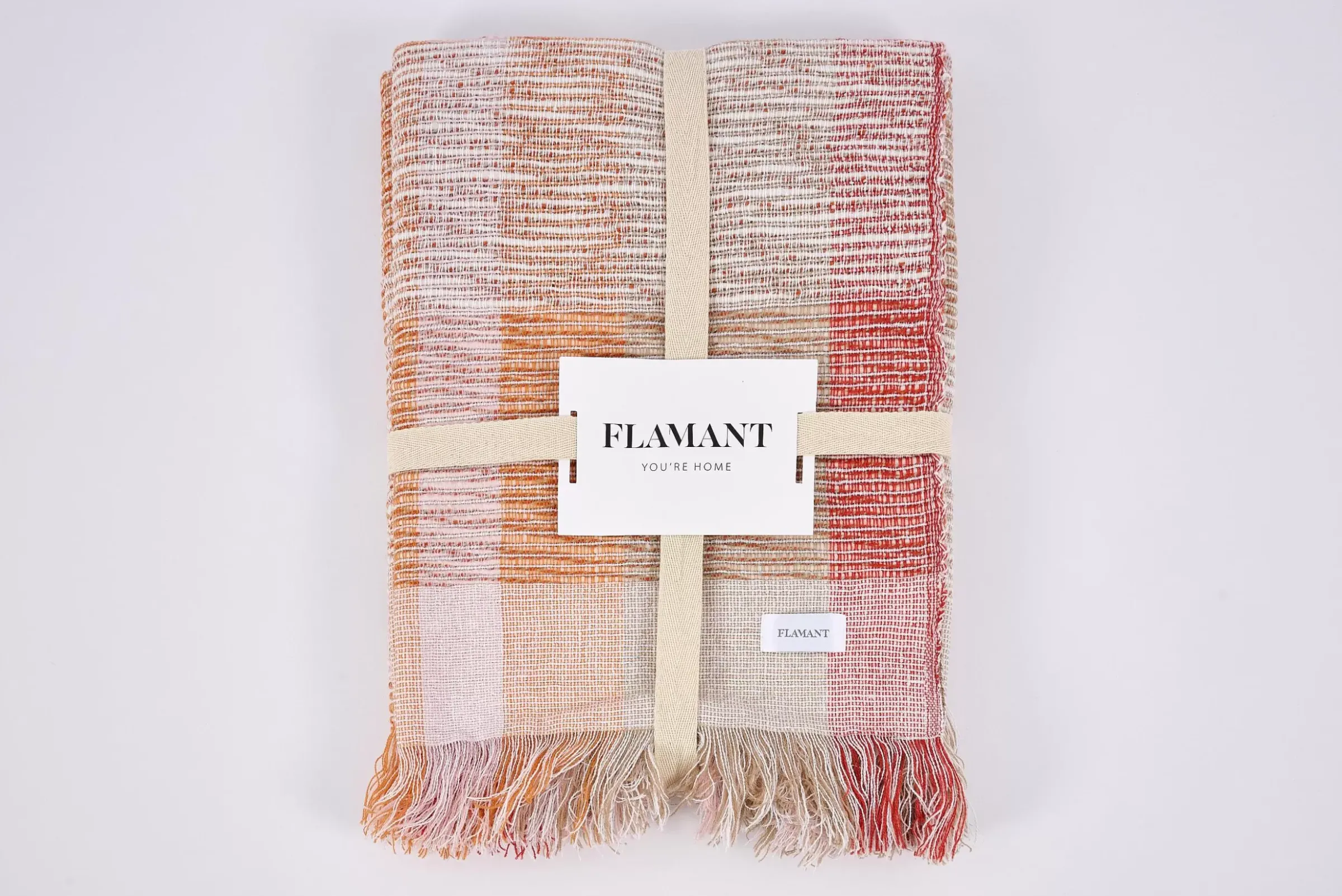 Fete Des Meres^Flamant Tanina, Plaid, Orange