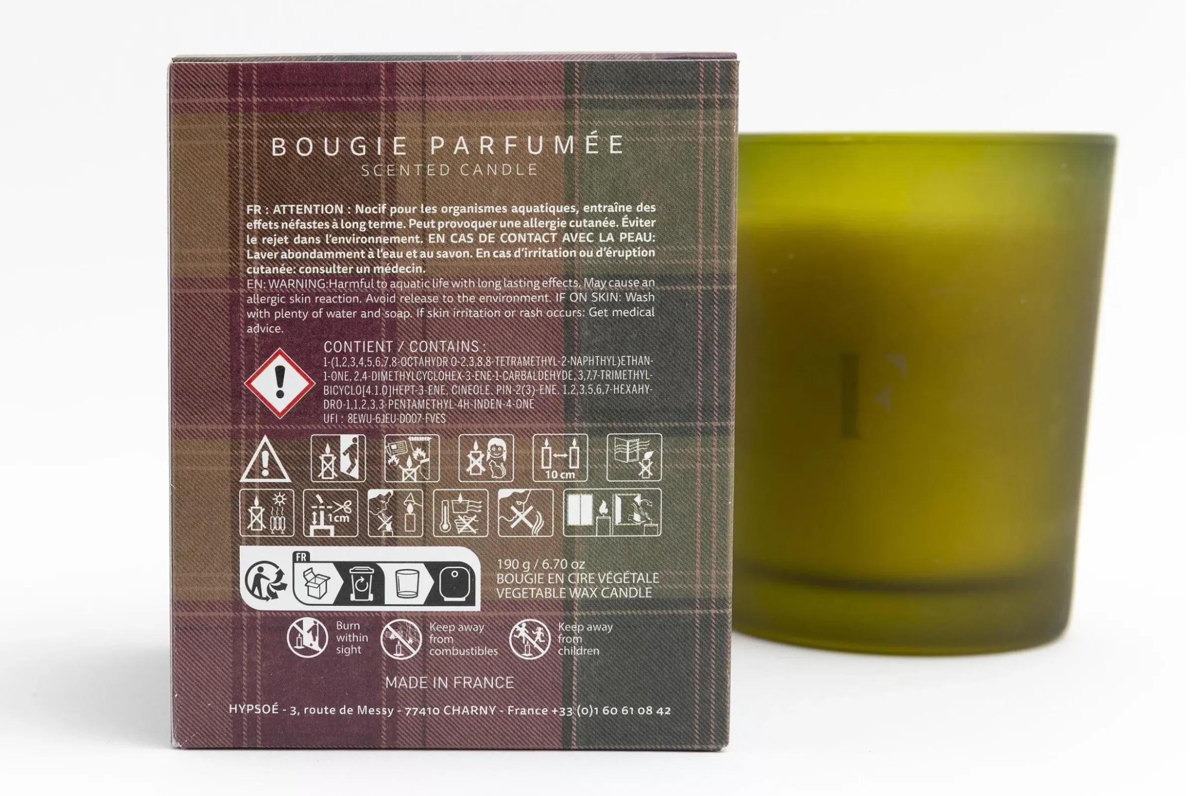 Fete Des Meres^Flamant Tartan, Bougie Parfumee, Graine De Candamon