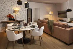 Chaises^Flamant Terni, Fauteuil, Lin Naturel