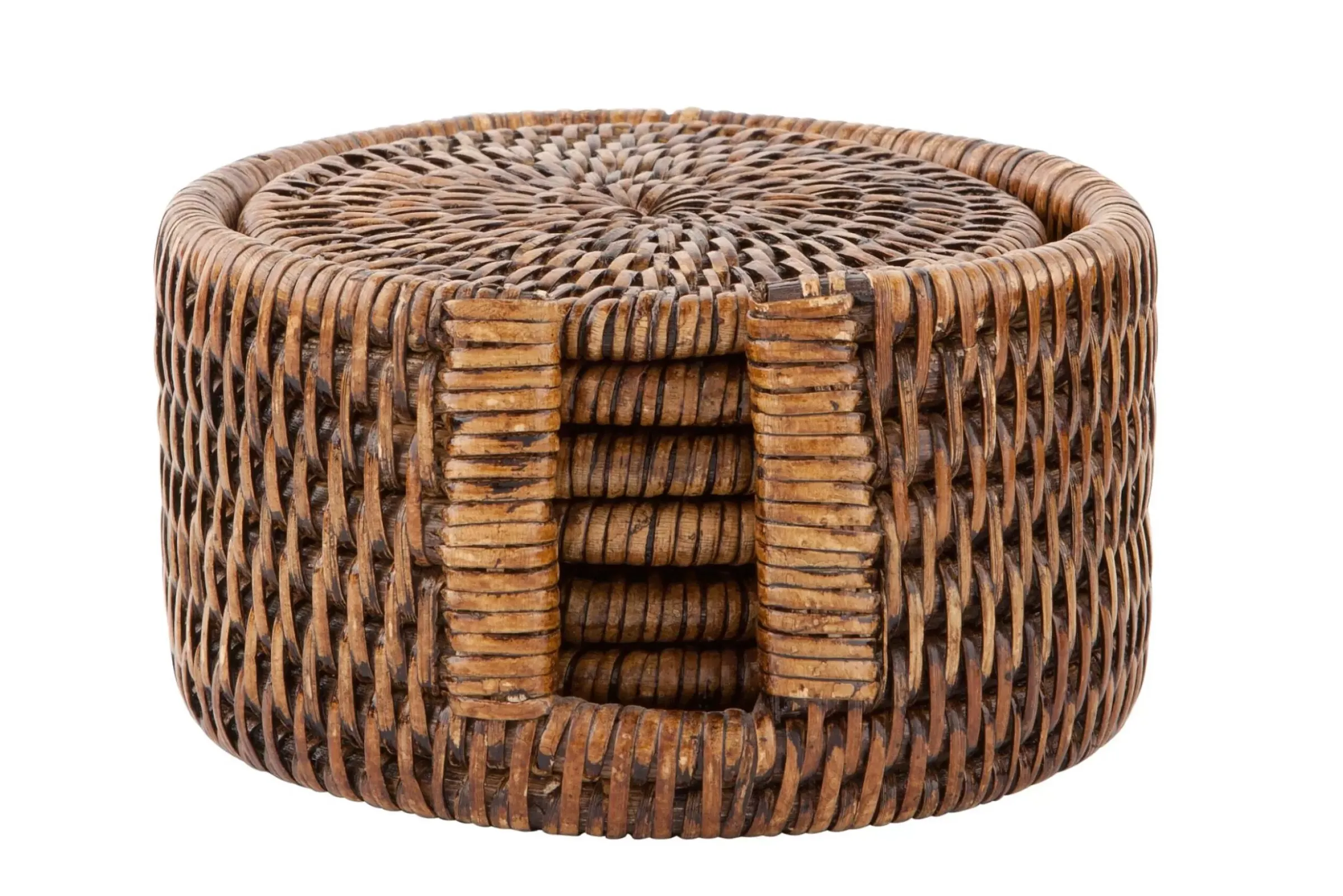 Accessoires^Flamant Togo, Dessous De Verre, Rond, Roseau, Lot De 6