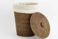 Fete Des Meres^Flamant Togo, Panier A Linge, Avec Sac A Linge, Roseau