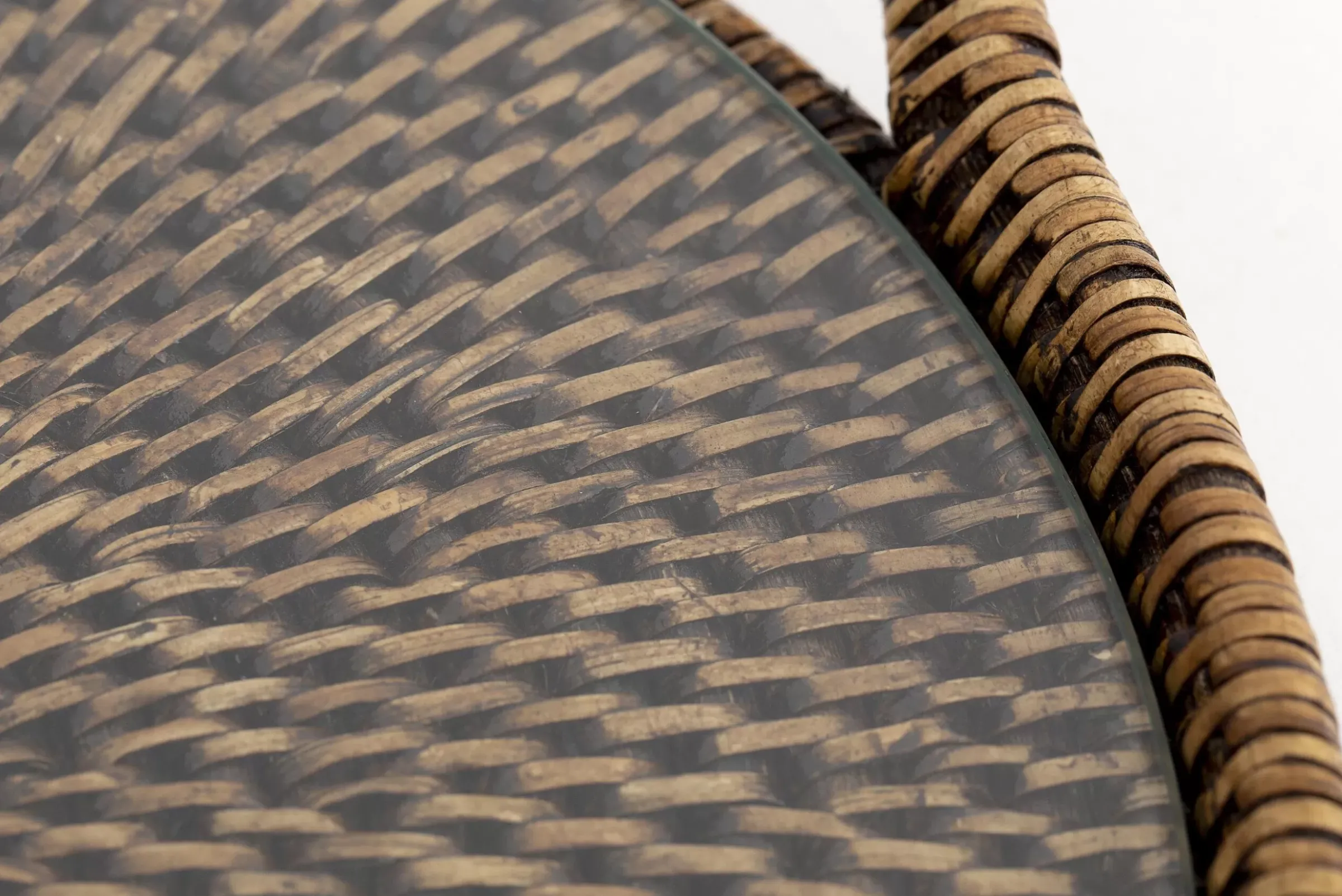 Accessoires^Flamant Togo, Plateau, Rond, Avec Verre, Reed