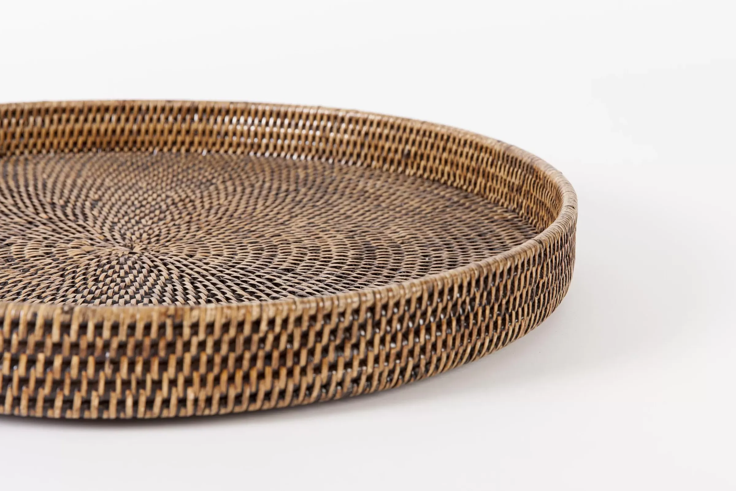 Accessoires^Flamant Togo, Plateau, Rond, Roseau, 48Cm
