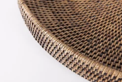 Accessoires^Flamant Togo, Plateau, Rond, Roseau, 48Cm