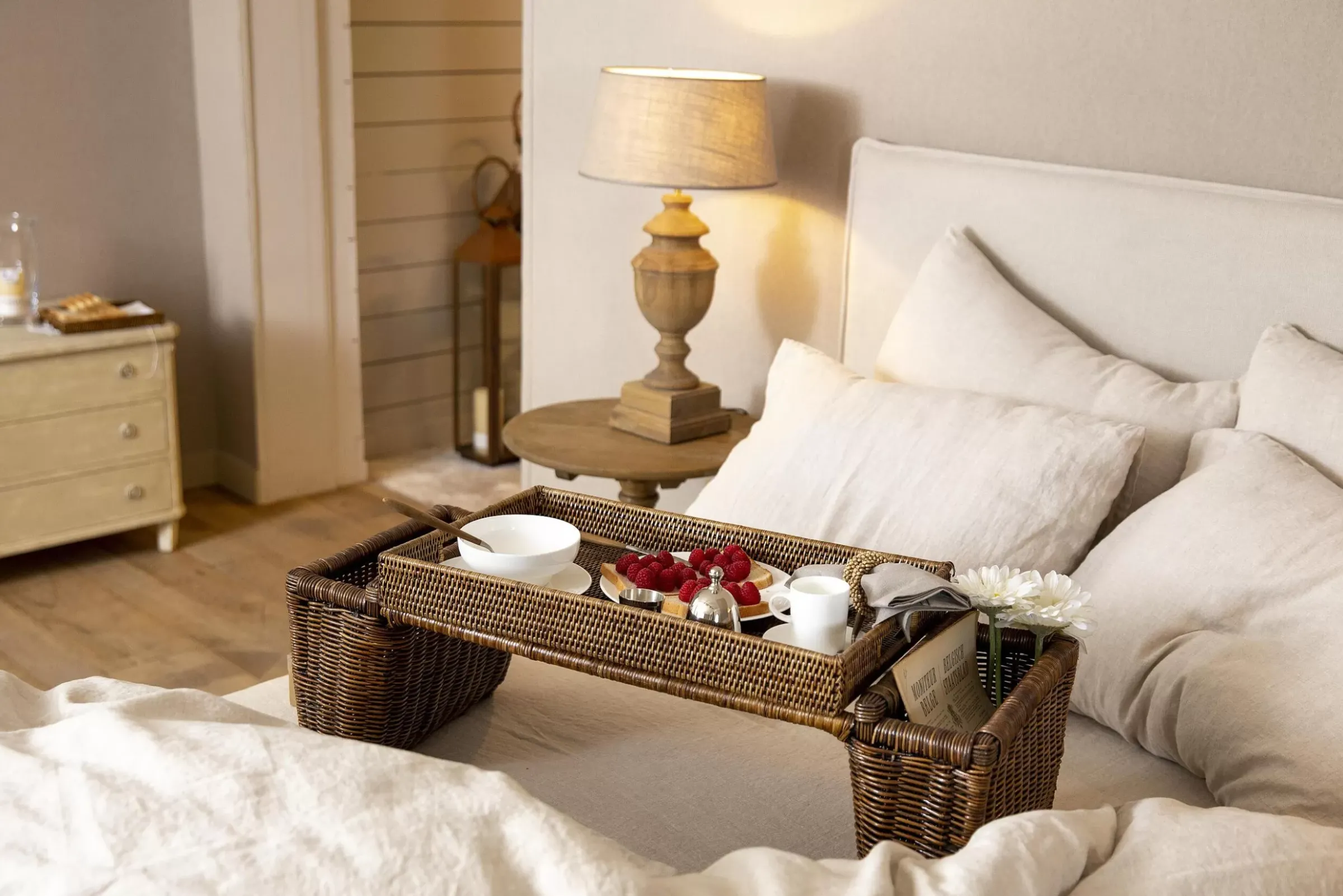 Accessoires^Flamant Togo, Table De Petit Dejeuner, Roseau