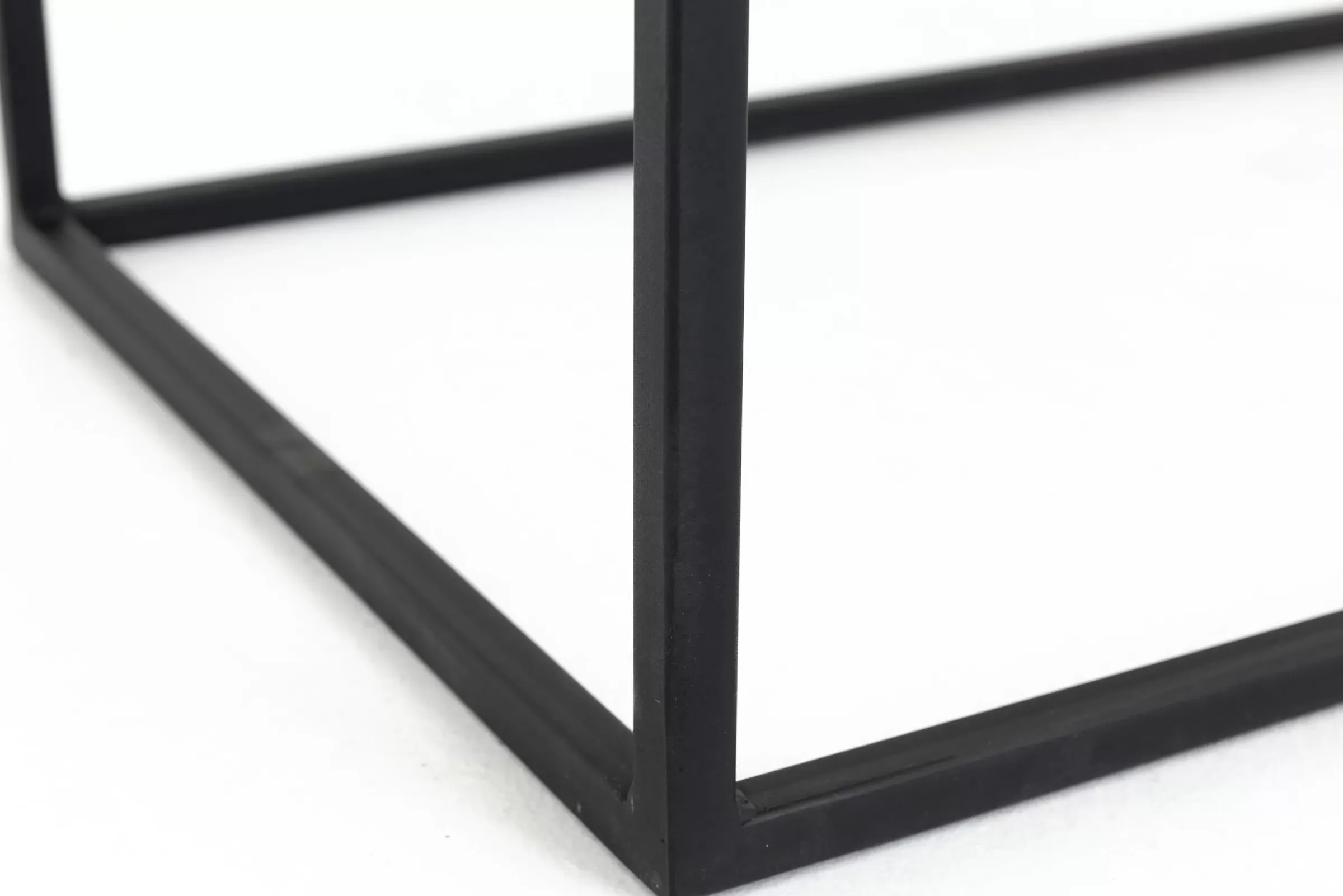 Table A Cafe^Flamant Urban, Table Console, Chene Et Metal, Marron Fonce