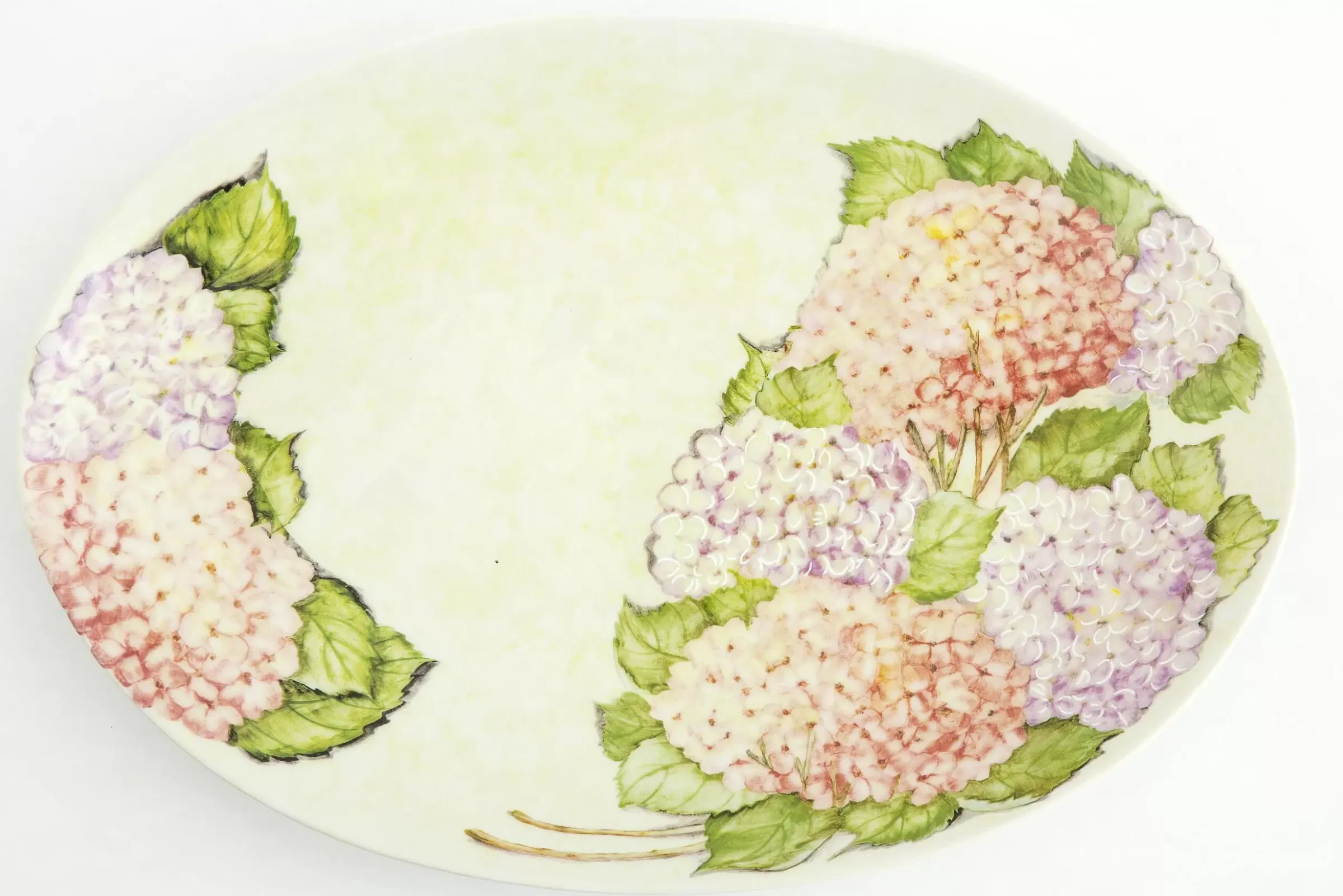 Assiettes, Plats Et Bols^Flamant Villosa, Assiette De Service, Ceramique, Fleurs, Ovale