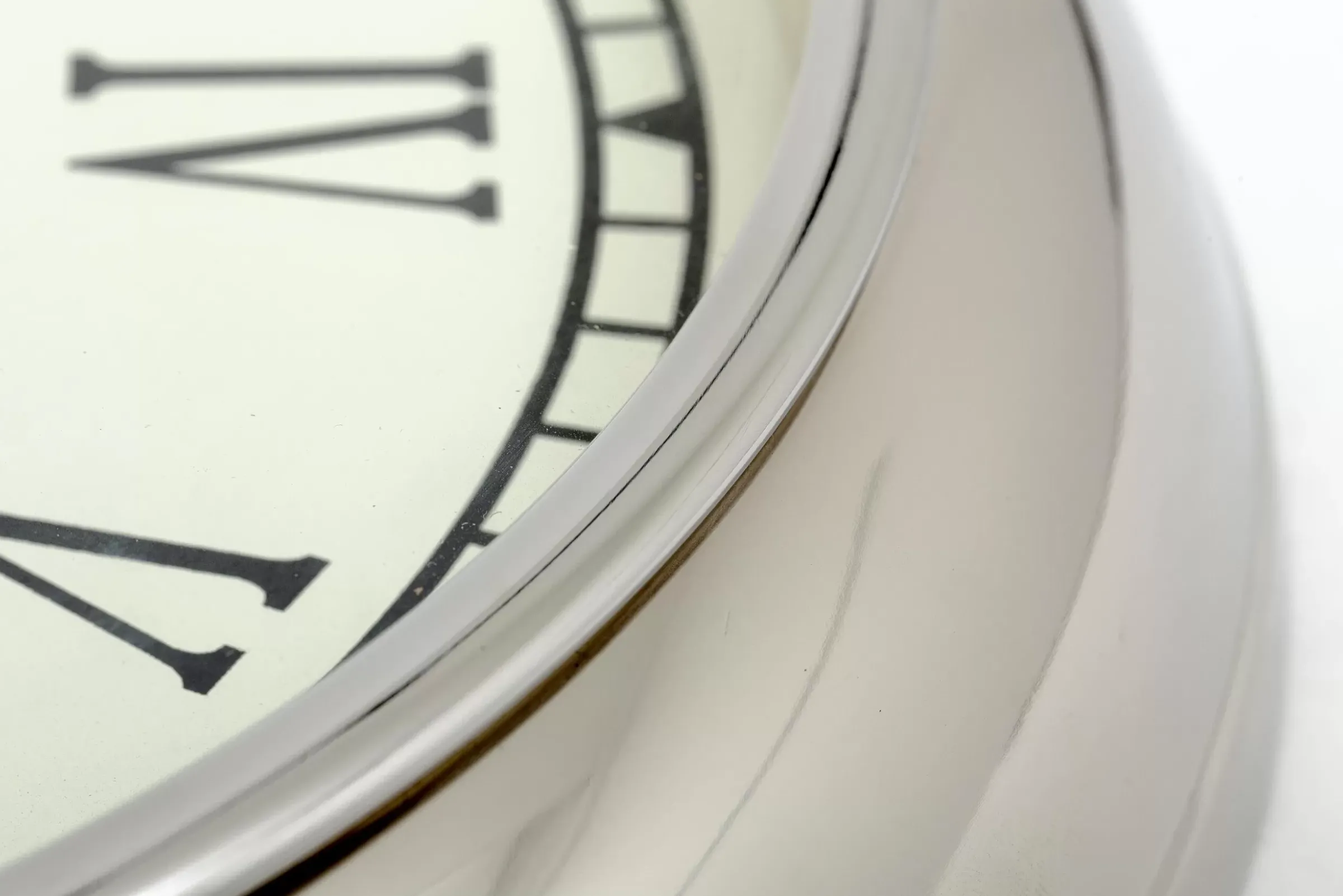 Décoration^Flamant Walters, Horloge Murale, Nickel